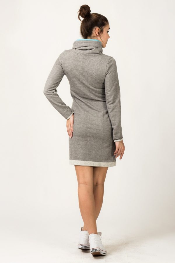 Grey Daydress in Day Dresses with Cotton and Polyester