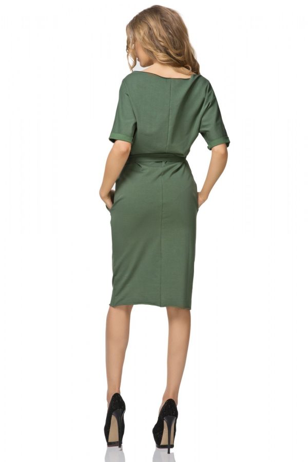 Green Daydress 8 in Cotton, Spandex and Polyester