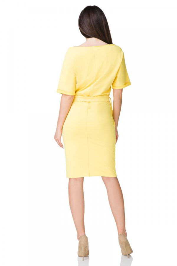 Yellow Daydress 5 in Cotton, Spandex and Polyester