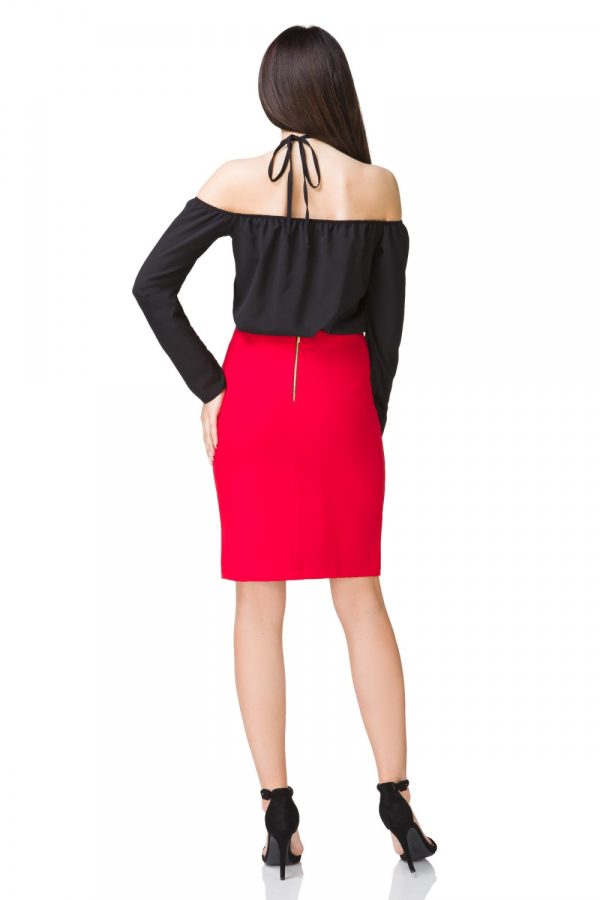 Black Blouse in Women`s Blouses, Tunics with Polyester