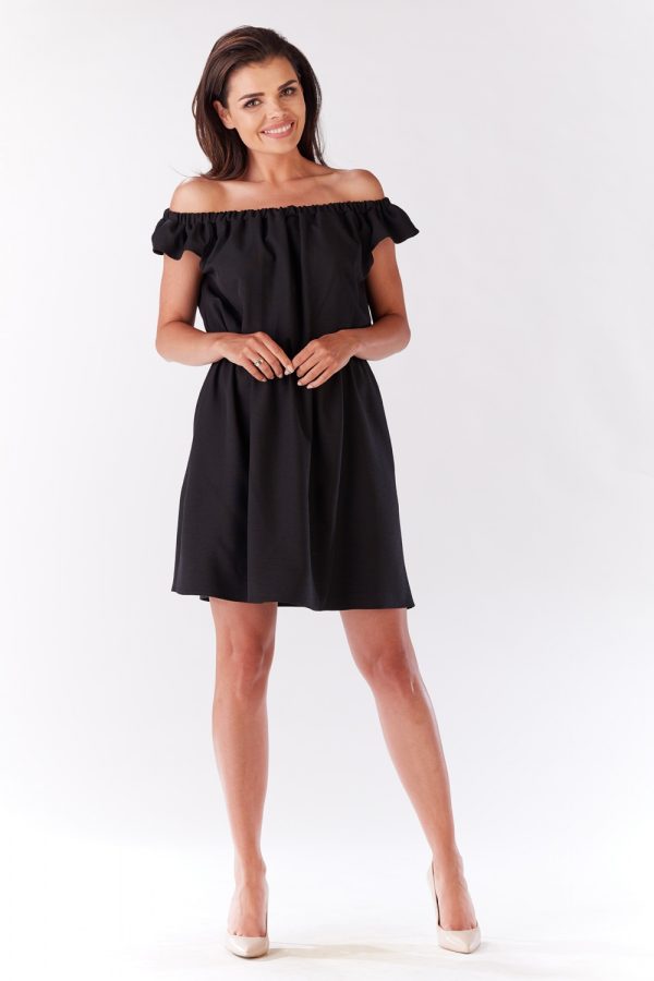 Black Daydress in Day Dresses with Len and Polyester
