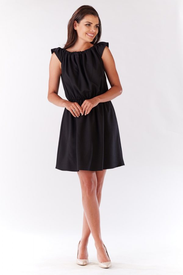 Black Daydress in Day Dresses with Len and Polyester