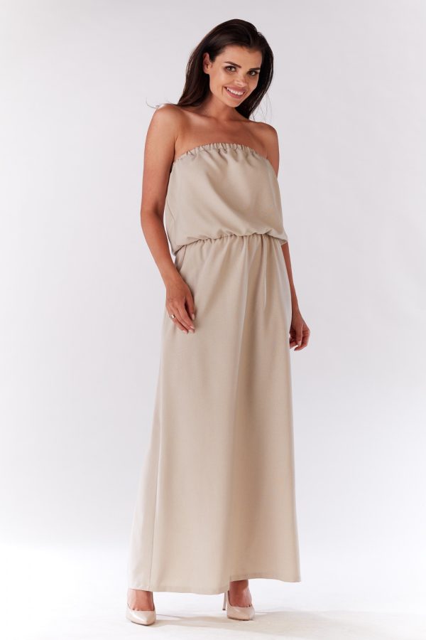 Beige Daydress in Day Dresses with Len and Polyester