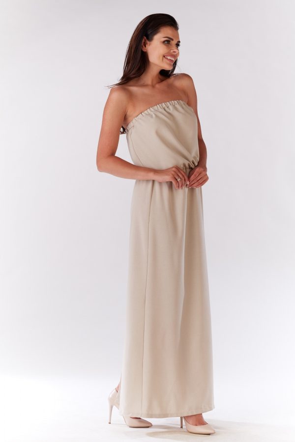 Beige Daydress in Day Dresses with Len and Polyester