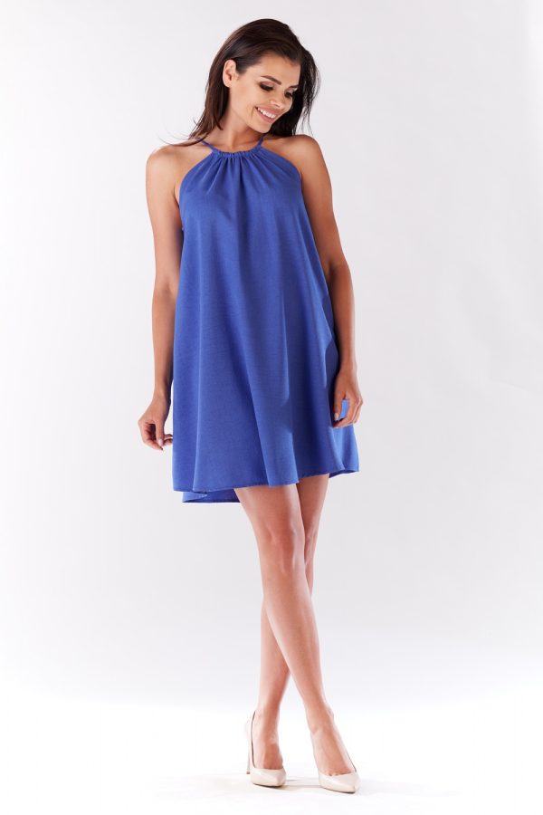 Blue Daydress in Day Dresses with Len and Polyester