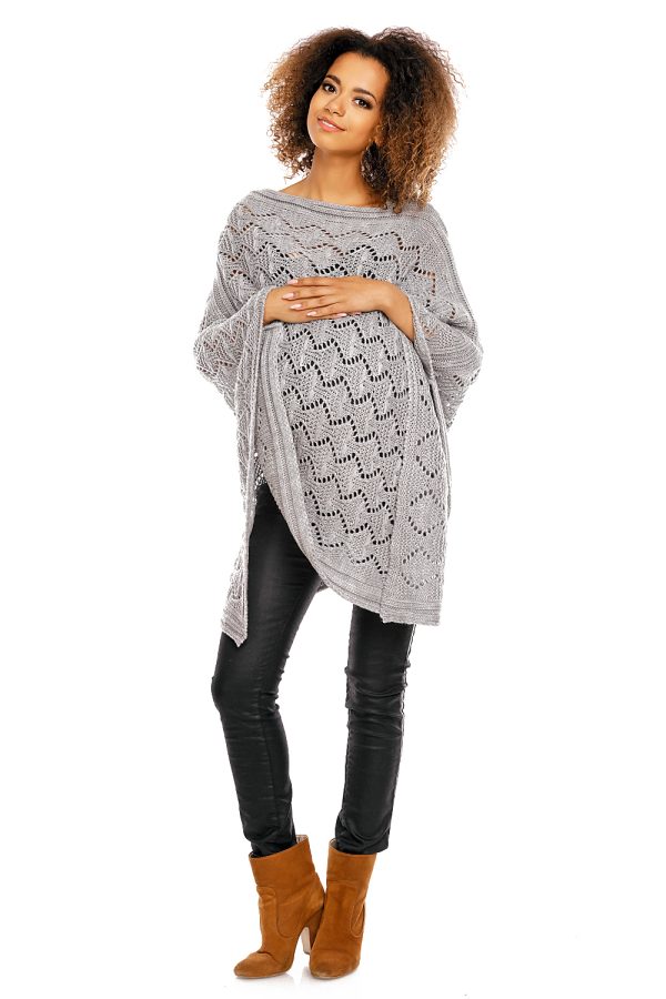 grey Pregnancy cardigan model 94515 PeeKaBoo