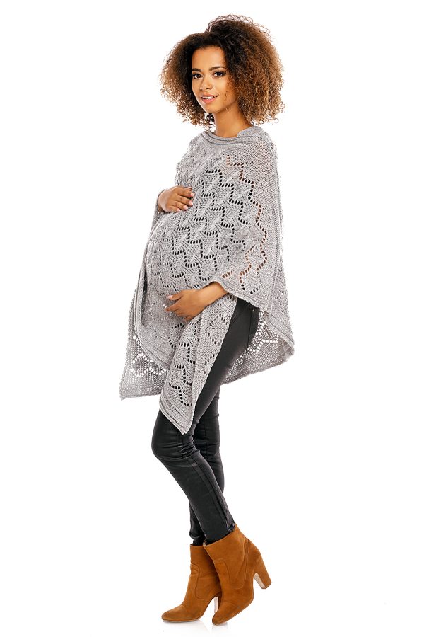 grey Pregnancy cardigan model 94515 PeeKaBoo