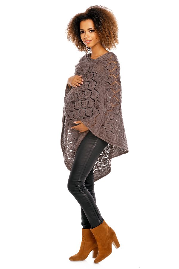 brown Pregnancy cardigan model 94516 PeeKaBoo