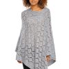 252665 Grey Poncho in Cardigans For Women, Ponchos with Acrylic