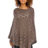 252669 Brown Poncho in Cardigans For Women, Ponchos with Acrylic