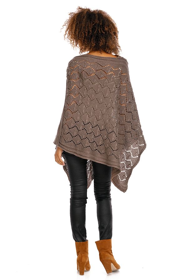 Brown Poncho in Cardigans For Women, Ponchos with Acrylic