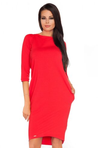 Red Daydress 4 in Cotton, Spandex and Polyester