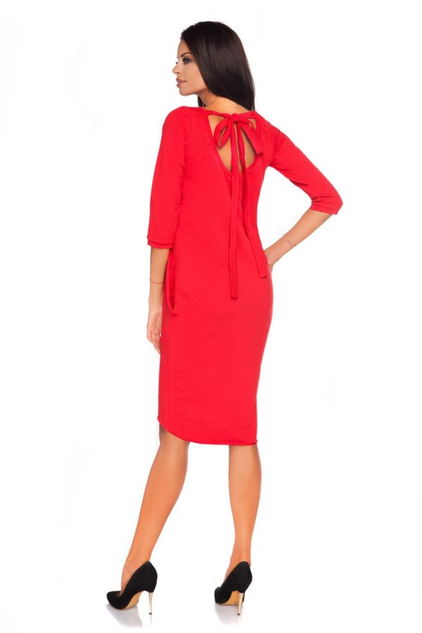 Red Daydress 4 in Cotton, Spandex and Polyester