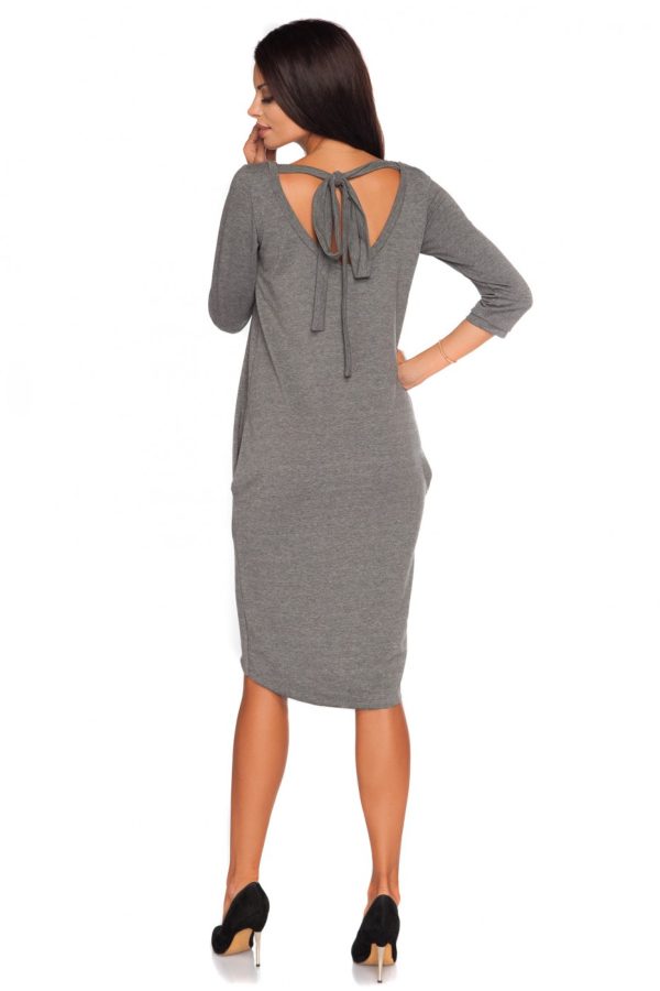 Grey Daydress in Day Dresses with Cotton, Spandex and Polyester