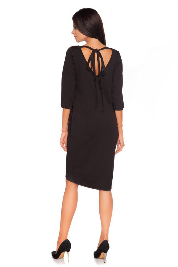 Black Daydress in Day Dresses with Cotton, Spandex and Polyester