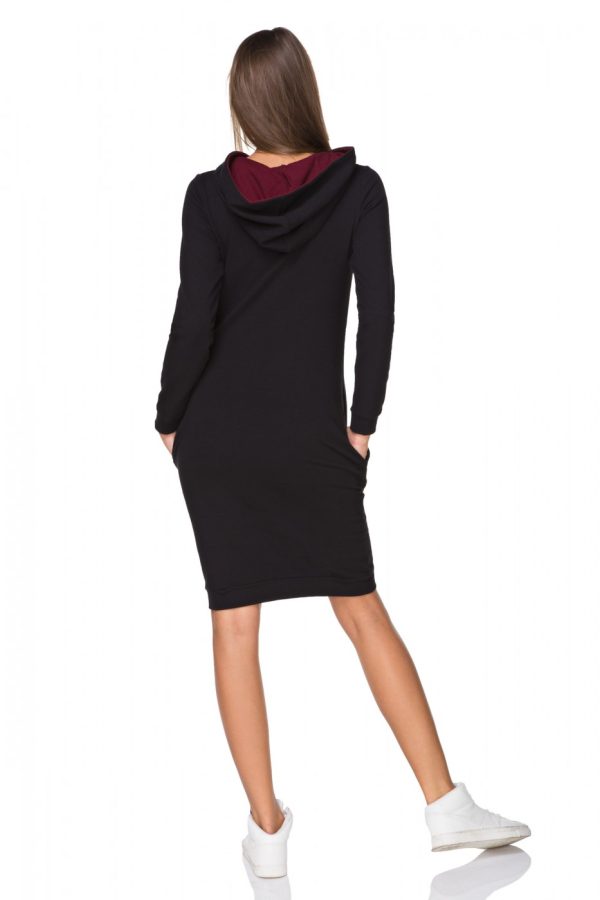Black Daydress 7 in Cotton and Polyester