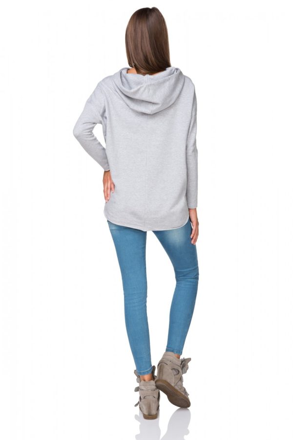 Grey Sweatshirt 8 in Cotton and Polyester