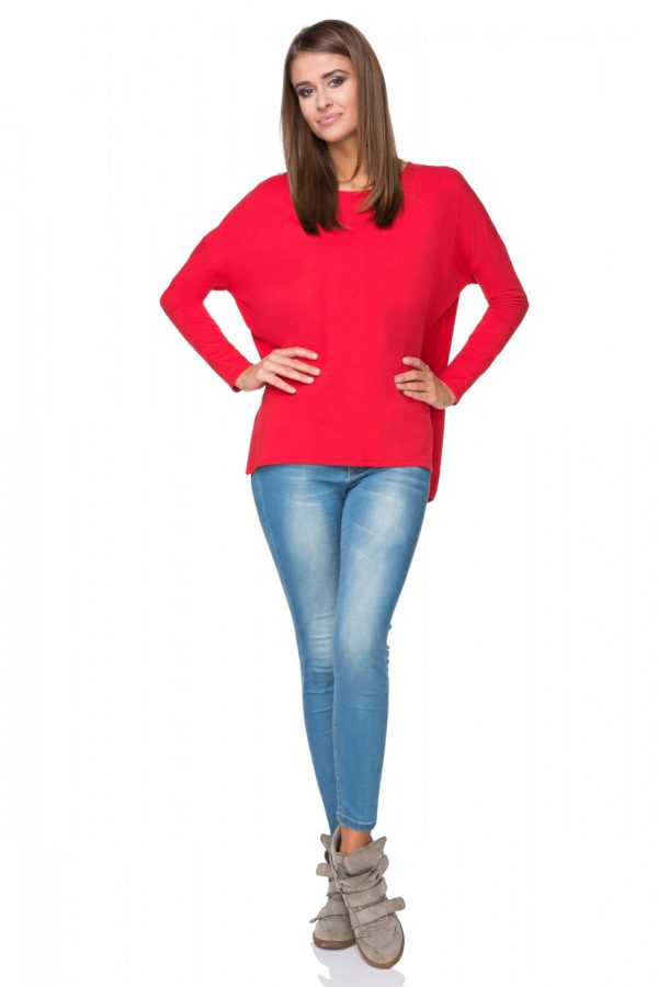 Red Sweatshirt 3 in Cotton, Spandex and Polyester