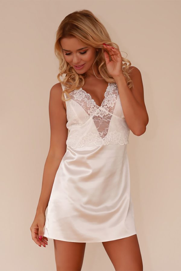 Beige Sexy Shirt in Sexy Shirts, Seductive Gowns with Spandex and Polyester