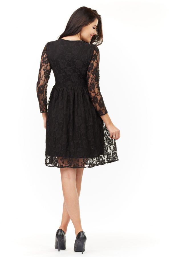 Black Evening Dress in Evening Dresses with Spandex and Polyester