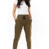 Green Tracksuit Trousers in Pants, Trousers, Shorts with Cotton, Spandex and Polyester