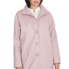 Pink Coat in Women`s Coats, Jackets with Polyester and Viscose
