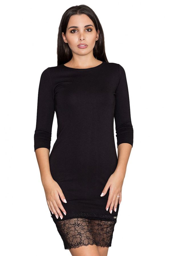Black Evening Dress in Evening Dresses with Spandex, Polyester and Viscose