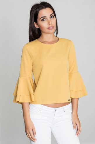 310004 yellow Blouse model 111058 Figl