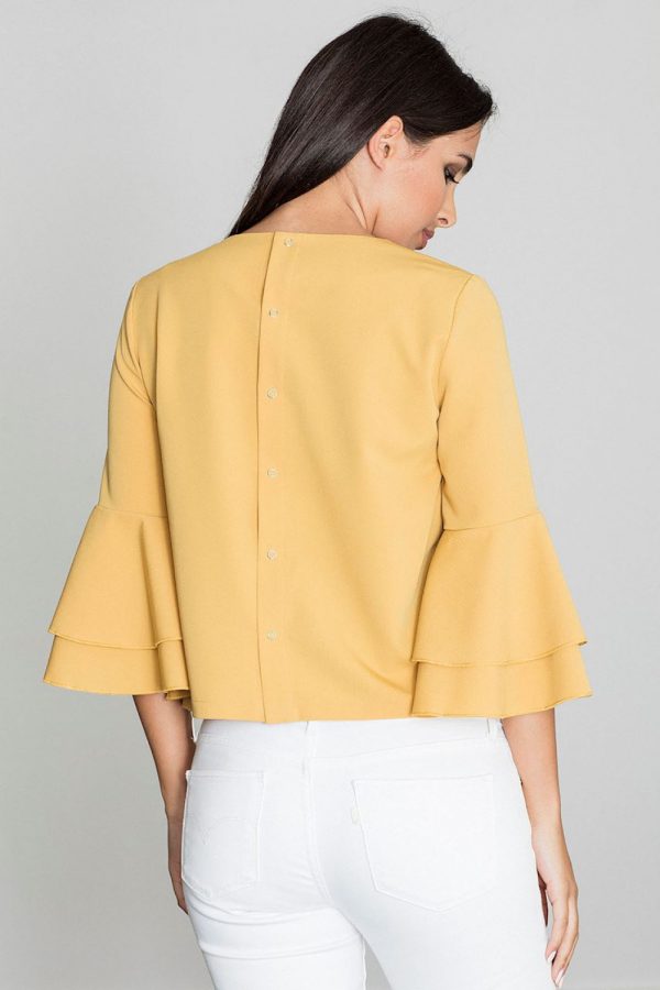 yellow Blouse model 111058 Figl