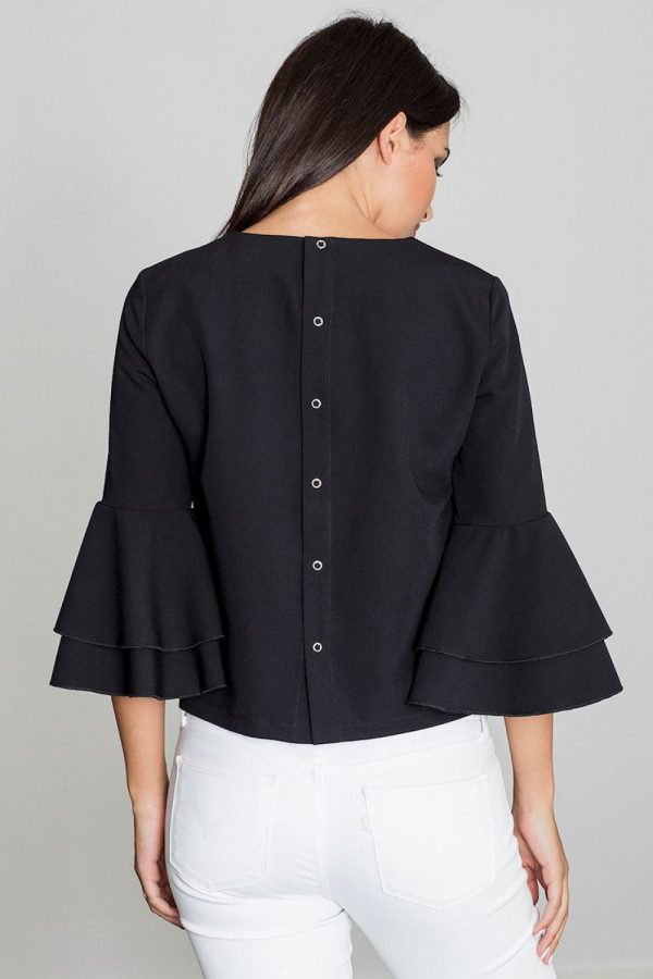 black Blouse model 111059 Figl