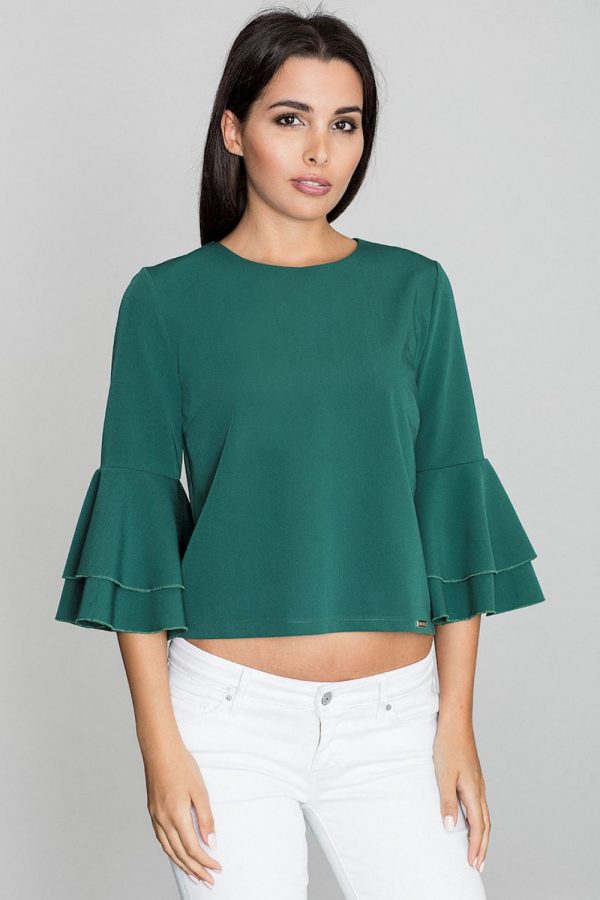 green Blouse model 111061 Figl