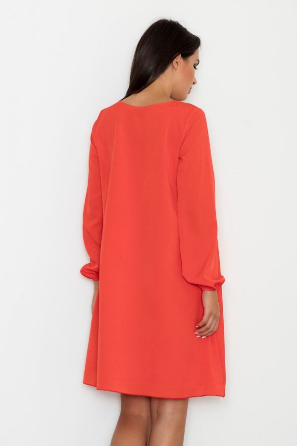 red Daydress model 111072 Figl