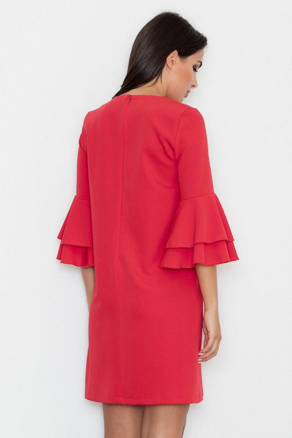 red Daydress model 111077 Figl