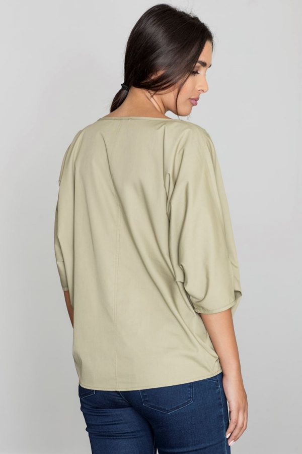 green Blouse model 111078 Figl