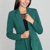 Green Jacket in Jackets, Vests For Women with Polyester and Viscose