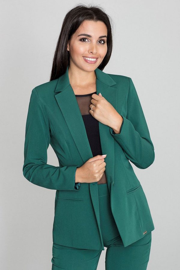 Green Jacket in Jackets, Vests For Women with Polyester and Viscose