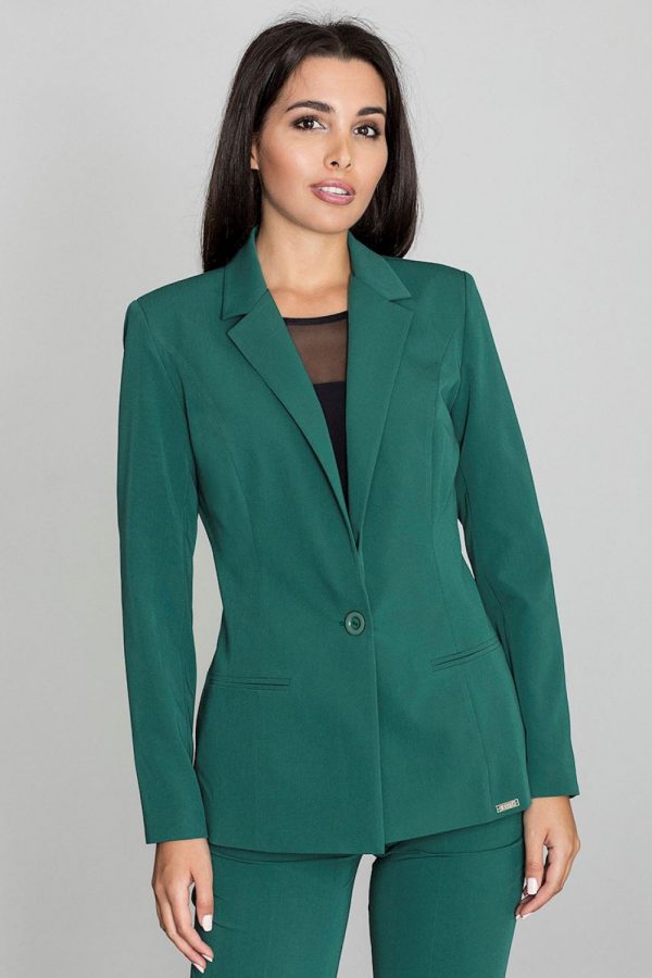 Green Jacket in Jackets, Vests For Women with Polyester and Viscose