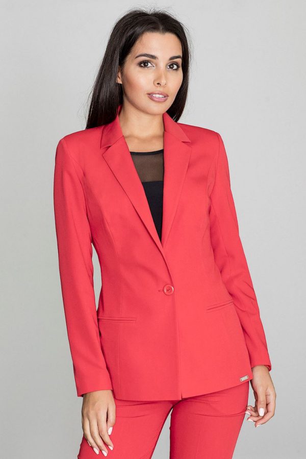 Red Jacket in Jackets, Vests For Women with Polyester and Viscose