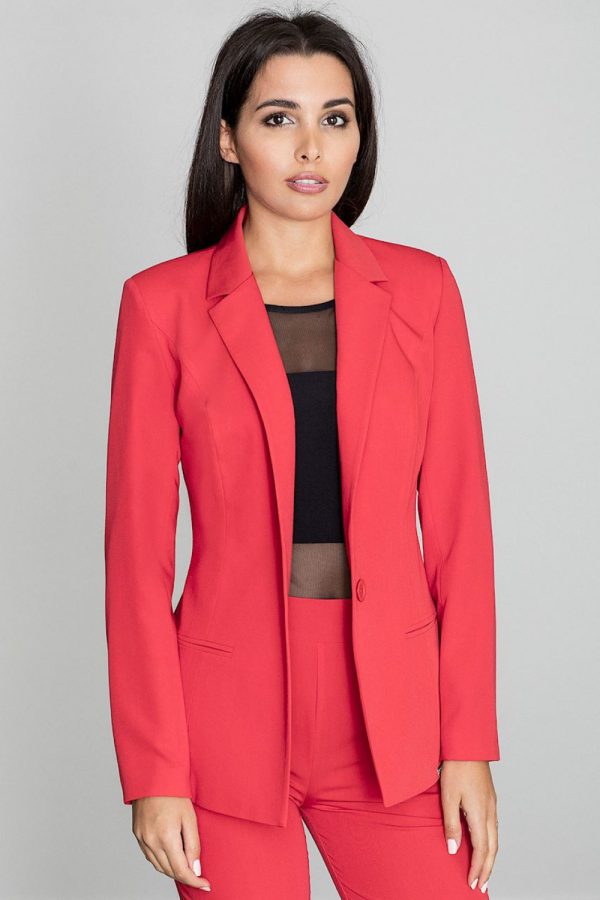 Red Jacket in Jackets, Vests For Women with Polyester and Viscose