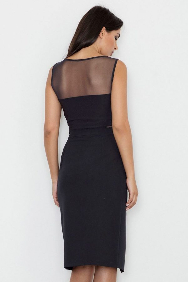 Black Classic Skirt in Skirts with Polyester and Viscose