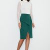 Green Classic Skirt in Skirts with Polyester and Viscose