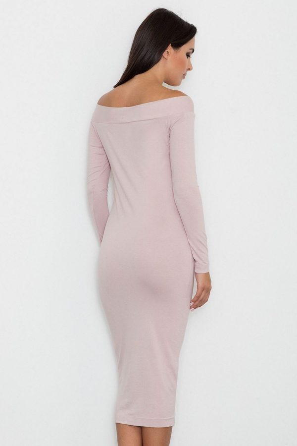 Pink Evening Dress in Evening Dresses with Spandex and Viscose