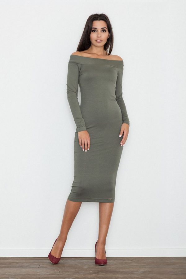 Green Evening Dress in Evening Dresses with Spandex and Viscose