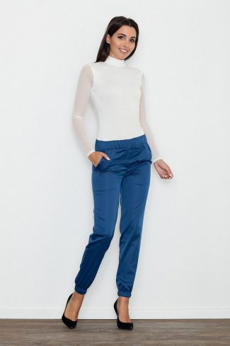 blue Women trousers model 111105 Figl