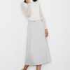 Grey Long Skirt in Skirts with Spandex and Polyester