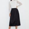 Black Long Skirt in Skirts with Spandex and Polyester