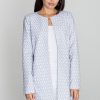Grey Coat in Women`s Coats, Jackets with Polyester and Viscose