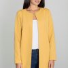 Yellow Coat in Women`s Coats, Jackets with Polyester and Viscose