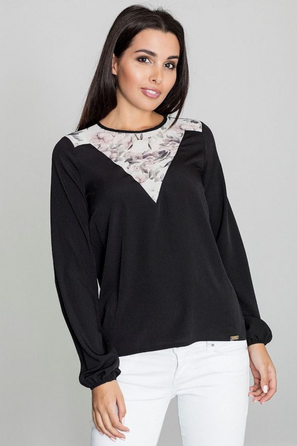 black Blouse model 111131 Figl