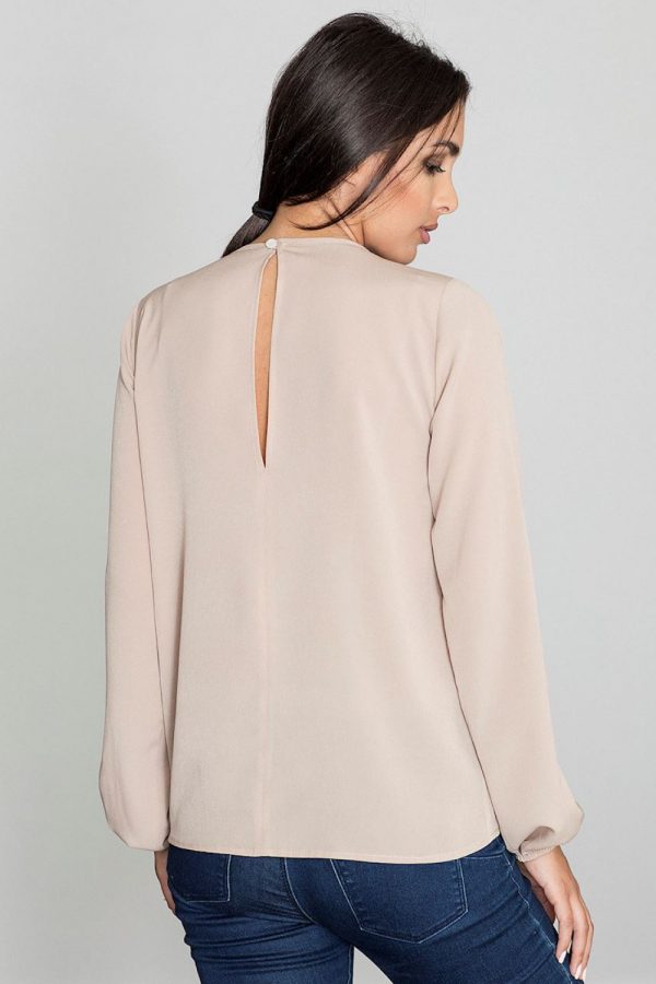 beige Blouse model 111132 Figl